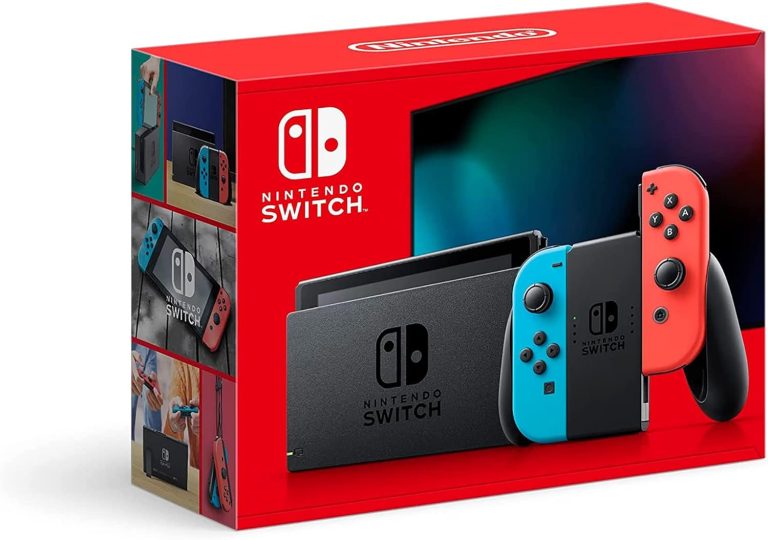 Nintendo Switch with Neon Blue n Red Joy‑Con™