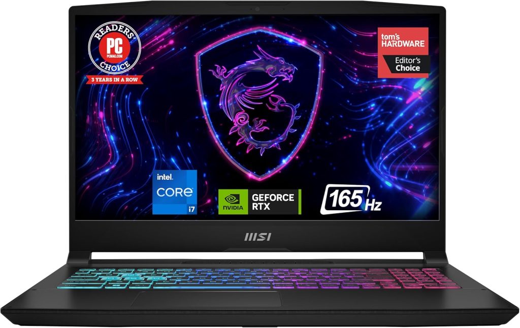 MSI Katana 15 15.6” 165Hz QHD Gaming Laptop