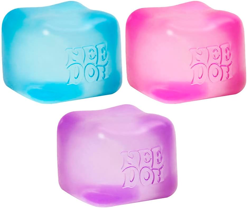 Schylling NeeDoh Nice Cube Sensory Toy with a Super Solid Squish
